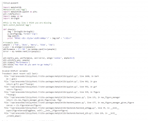 Error message from zeppelin Invalid Display Variable
